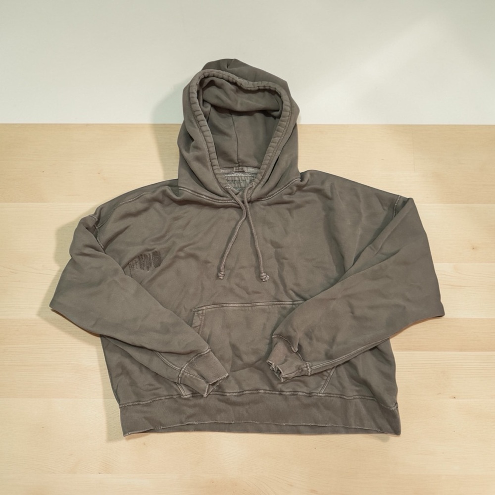 Abercrombie & Fitch Olive Hoodie Sweatshirt